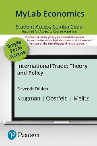 Cover of Mylab Economics with Pearson Etext -- Combo Access Card -- For International Trade