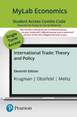 Book cover for Mylab Economics with Pearson Etext -- Combo Access Card -- For International Trade