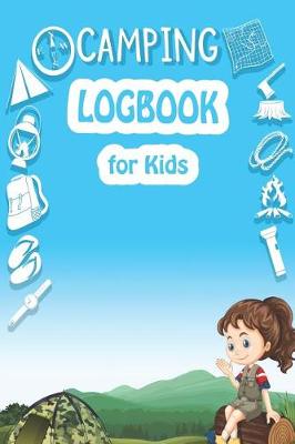 Book cover for camping logbook for kids