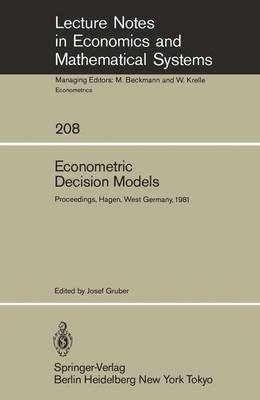 Book cover for Econometric Decision Models