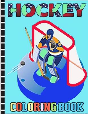 Book cover for Hockey coloring book