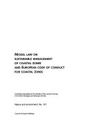 Book cover for Model Law on Sustainable Management of Coastal Zones and European Code of Conduct for Coastal Zones