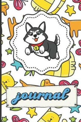 Cover of Husky Puppy Dog Journal