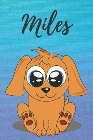 Cover of Miles dog coloring book / notebook / journal / diary