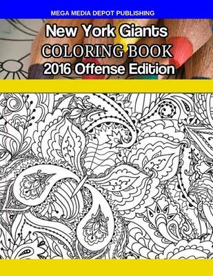 Book cover for New York Giants 2016 Offense Coloring Book