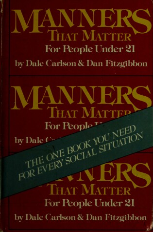 Cover of Carlson & Fitzgibbon : Manners That Matter (Hbk)