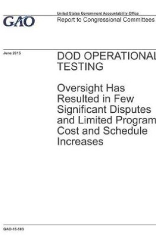 Cover of Dod Operational Testing