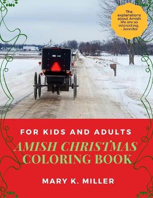 Cover of Amish Christmas Coloring Book - For Kids and Adults