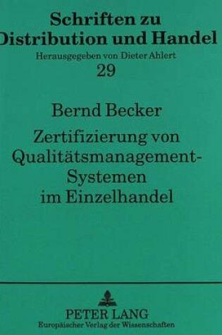 Cover of Zertifizierung Von Qualitaetsmanagement-Systemen Im Einzelhandel