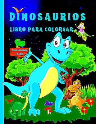 Book cover for Libro de colorear de dinosaurios para niños