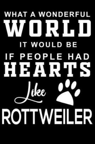 Cover of What a wonderful World it would be if people had hearts like Rottweiler