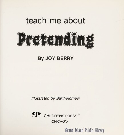 Book cover for Teach Me about Pretending