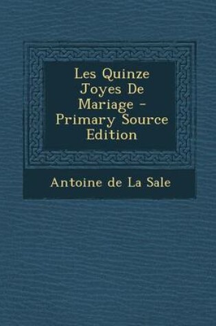 Cover of Les Quinze Joyes de Mariage