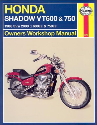 Book cover for Honda Shadow VT600 and 750 (88-00)