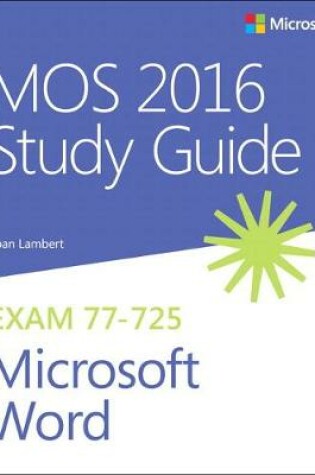 Cover of MOS 2016 Study Guide for Microsoft Word