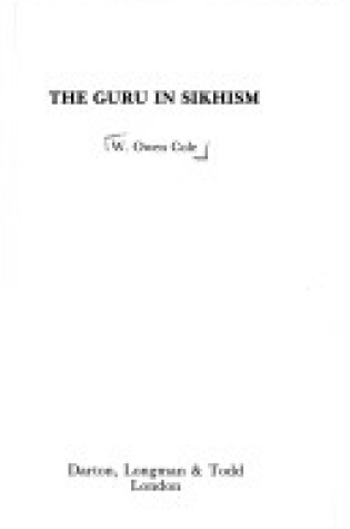 Cover of Guru in Sikhism