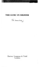 Book cover for Guru in Sikhism