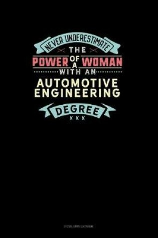 Cover of Never Underestimate The Power Of A Woman With An Automotive Engineering Degree