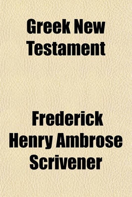 Book cover for Greek New Testament