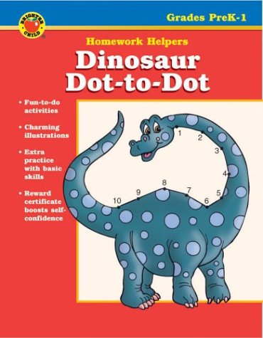 Cover of Dinosaur Dot-To-Dot Homework Helper, Grades Prek-1