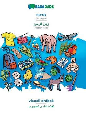 Book cover for BABADADA, norsk - Persian Farsi (in arabic script), visuell ordbok - visual dictionary (in arabic script)