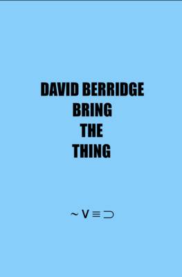 Book cover for Bring the Thing