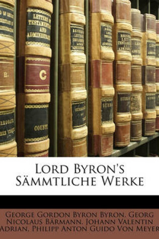 Cover of Lord Byron's Sammtliche Werke.