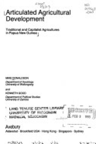 Cover of Articulated Agricultural Development