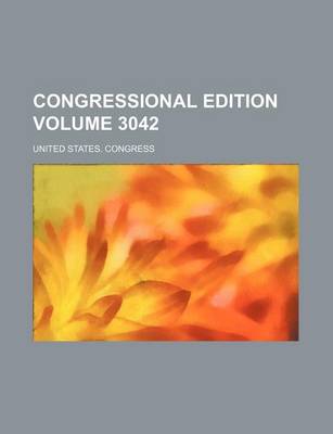 Book cover for Congressional Edition Volume 3042