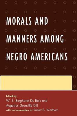 Book cover for Morals and Manners among Negro Americans