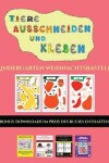 Book cover for Kindergarten Weihnachtsbasteln (Tiere ausschneiden und kleben)