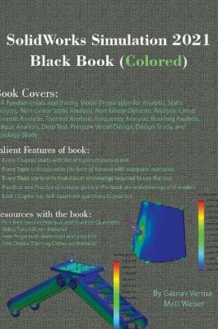 Cover of SolidWorks Simulation 2021 Black Book (Colored)