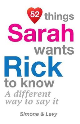 Cover of 52 Things Sarah Wants Rick To Know