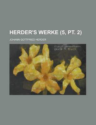 Book cover for Herder's Werke (5, PT. 2)