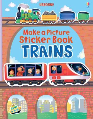 Cover of Make a Picture Sticker Book Trains