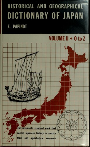 Cover of Historical and Geographical Dictionary of Japan