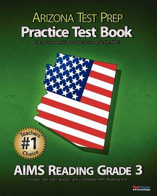 Book cover for Arizona Test Prep Practice Test Book Aims Reading Grade 3