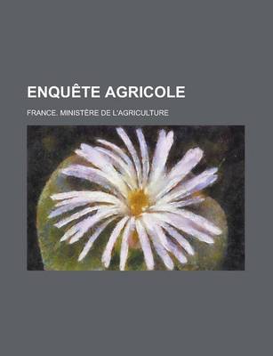 Book cover for Enquete Agricole