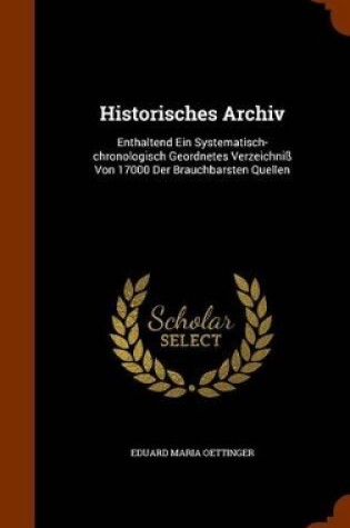 Cover of Historisches Archiv