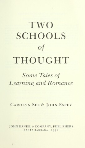 Book cover for Two Schools of Thought