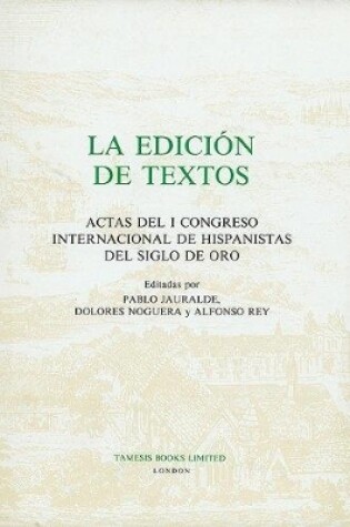 Cover of La Edicion de Textos