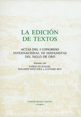 Book cover for La Edicion de Textos