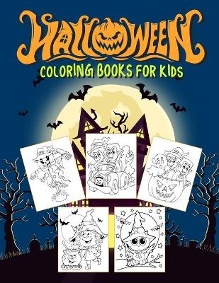 Book cover for Halloween coloring books for kids