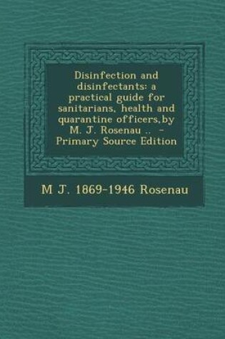 Cover of Disinfection and Disinfectants