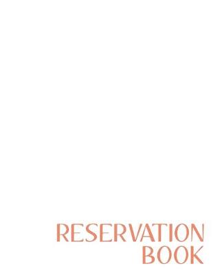 Book cover for Reservation Book