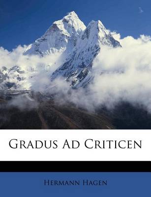 Book cover for Gradus Ad Criticen