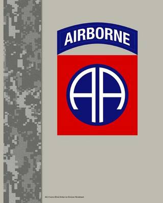 Book cover for ACU Camo 82nd Airborne Division Notebook