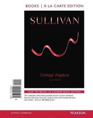 Book cover for College Algebra, Books a la Carte Edition