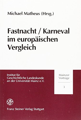 Book cover for Fastnacht / Karneval Im Europaischen Vergleich