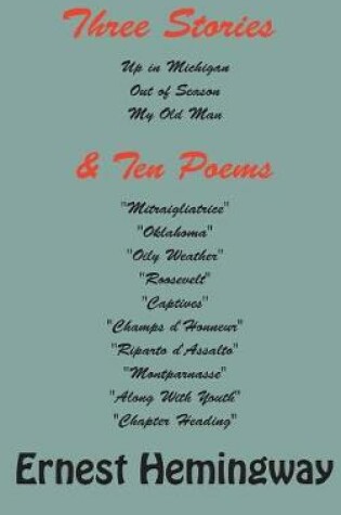 Cover of Three stories and ten poems